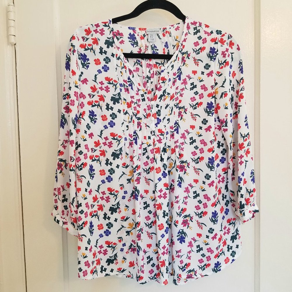 Paraphrase Women's size Small 3/4-sleeved tunic blouse